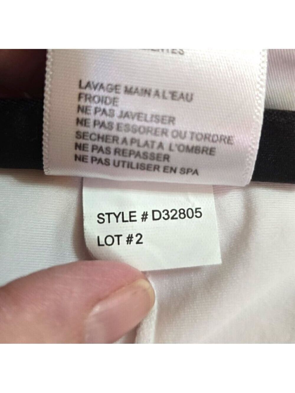 DKNY Striped Bandeau Tankini Top Sz M - Picture 8 of 8